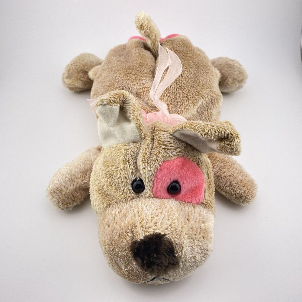 2003 Target Chosun Valentines Chubby Puppy Dog 8” Plush Heart Butt Pink Eye
